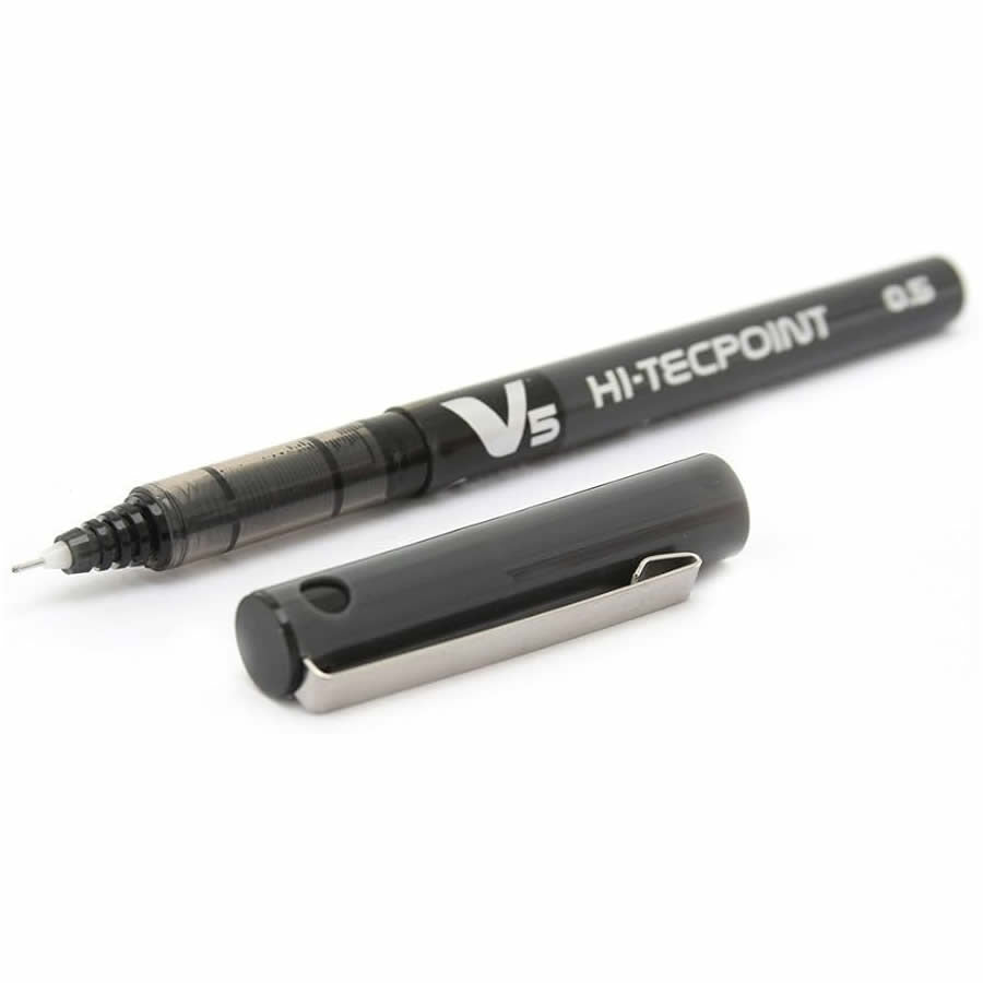 Pilot Hi-tecpoint V5 0.5mm Liquid Ink Pen (Pack of 6)