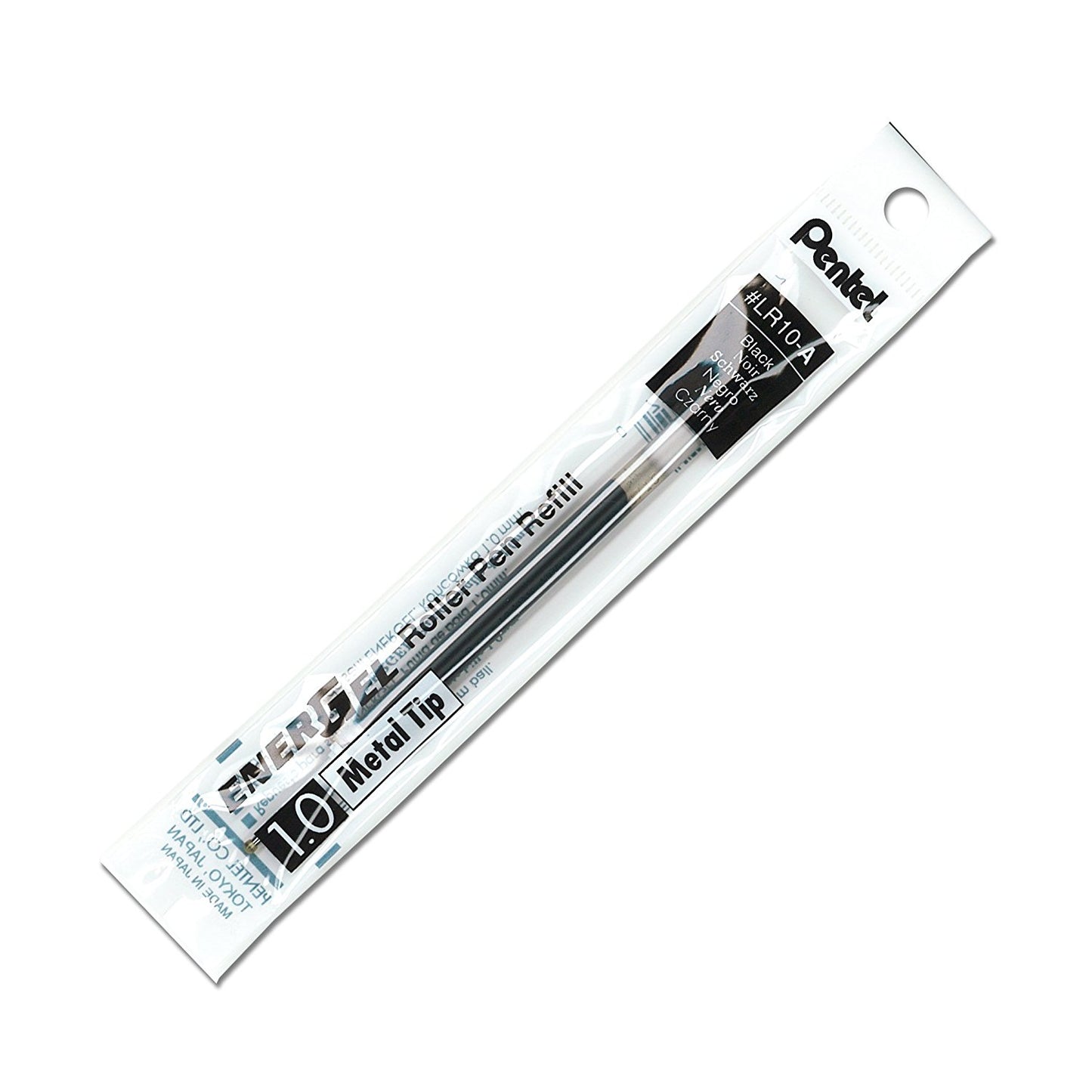 Pentel EnerGel 1.0mm Metal Tip Liquid Gel Pen Refill
