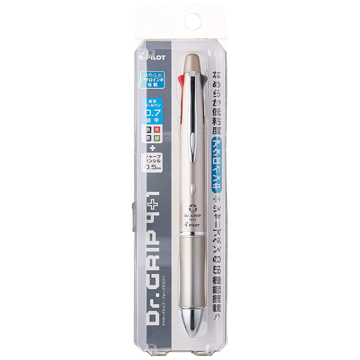 Pilot Dr.Grip 4+1 0.7mm Multifunctional Pen