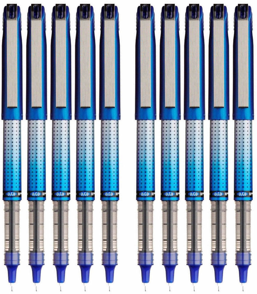 Uni Eye Needle 0.5mm Fine Point Rollerball Pens (Pack of 10)