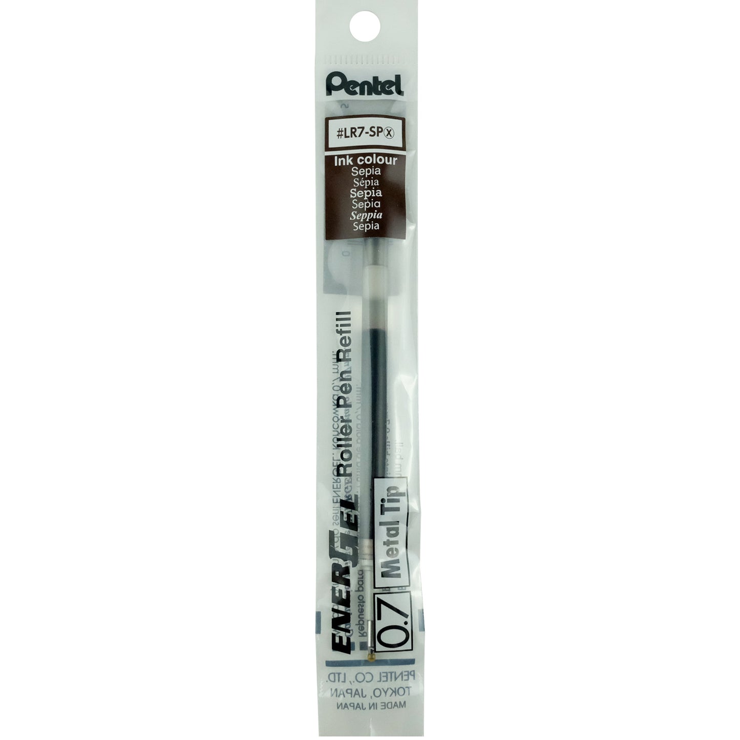 Pentel EnerGel 0.7mm Metal Tip Liquid Gel Pen Refill