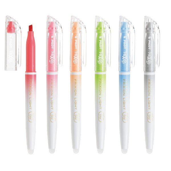 Pilot Frixion Light Erasable 6-Colour Highlighter Set