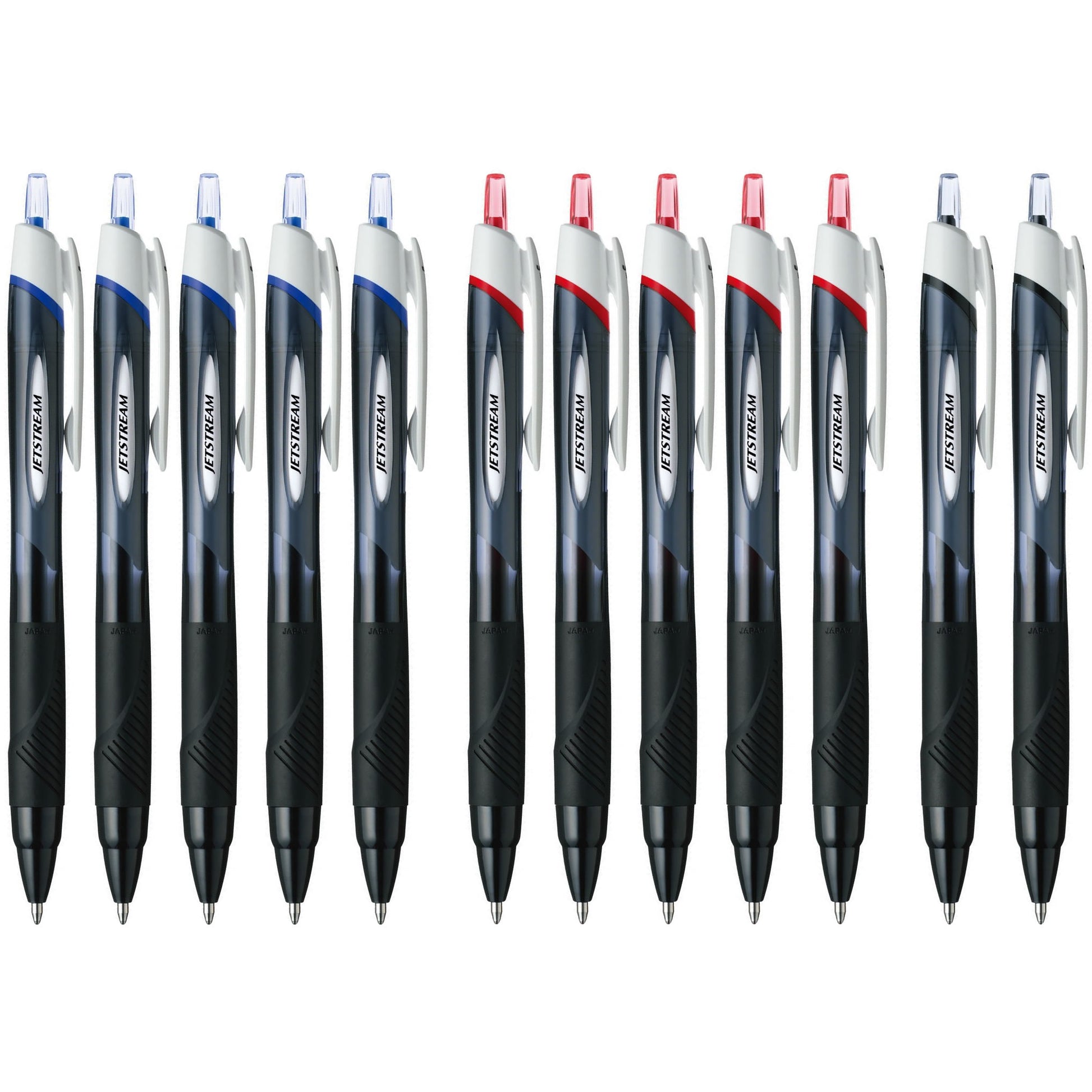 Uni Jetstream Sport 1.0mm Ballpoint Pens, Blue 5X, Red 5X, Black 2X