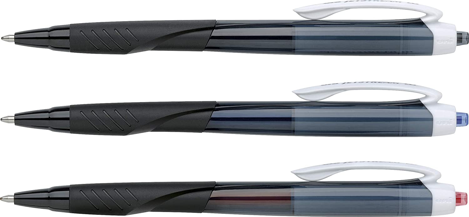 Uni Jetstream Sport 1.0mm Ballpoint Pens, Blue 5X, Red 5X, Black 2X