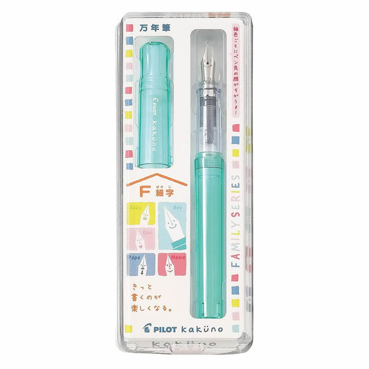 Pilot Kakuno Family Series Clear Version Fountain Pen (Fine Point)