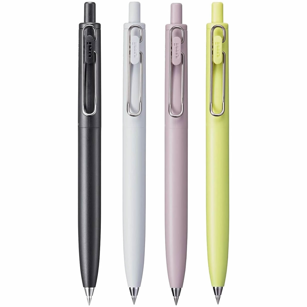 Uni one F Standard 0.38mm Black Ink Ballpoint Pens (Pack of 4)