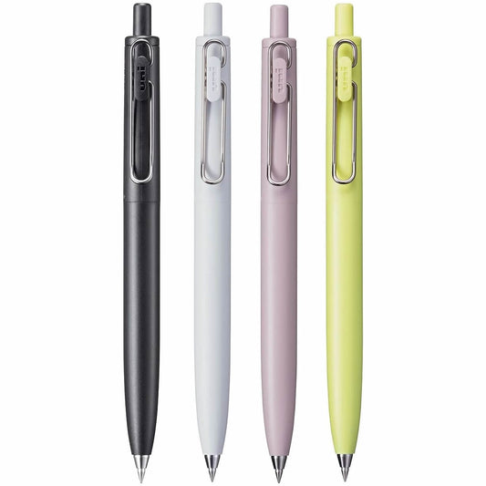 Uni one F Standard 0.38mm Black Ink Ballpoint Pens (Pack of 4)