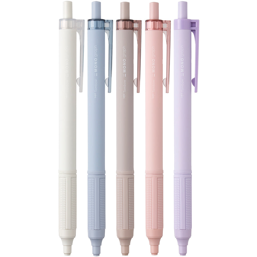 Tombow Smoky Mono Graph Lite 0.5mm Ballpoint Pens (Pack of 5)