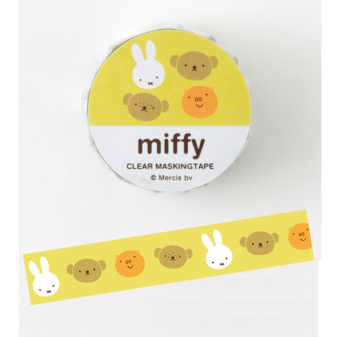 GreenFlash Miffy Clear Masking Tape, 20mm x 4m