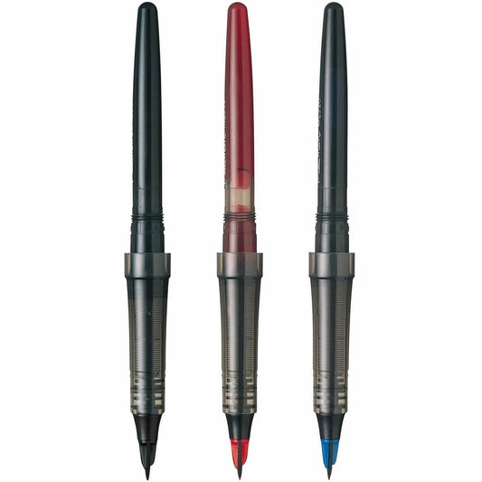 Pentel Tradio Pulaman Black, Blue, Red Fountain Pen Refills (Pack of 3)