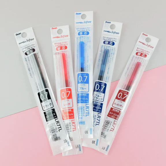 Pentel EnerGel infree 0.7mm Gel Pen Refills (Pack of 10)