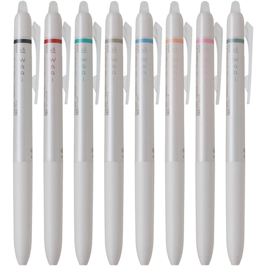 Pilot FriXion Waai Erasable 0.5m Gel Ink Ballpoint Pen, 8-Color Set
