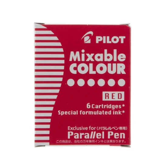 Pilot Mixable COLOUR Ink Cartridge for Parallel Pens (6 refills per pack)