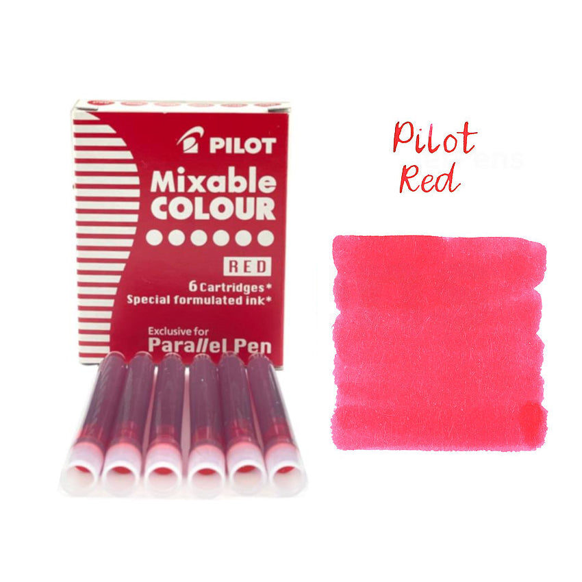 Pilot Mixable COLOUR Ink Cartridge for Parallel Pens (6 refills per pack)