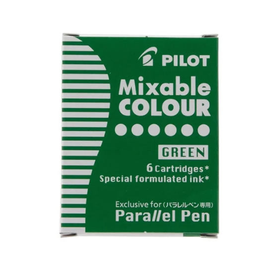 Pilot Mixable COLOUR Ink Cartridge for Parallel Pens (6 refills per pack)