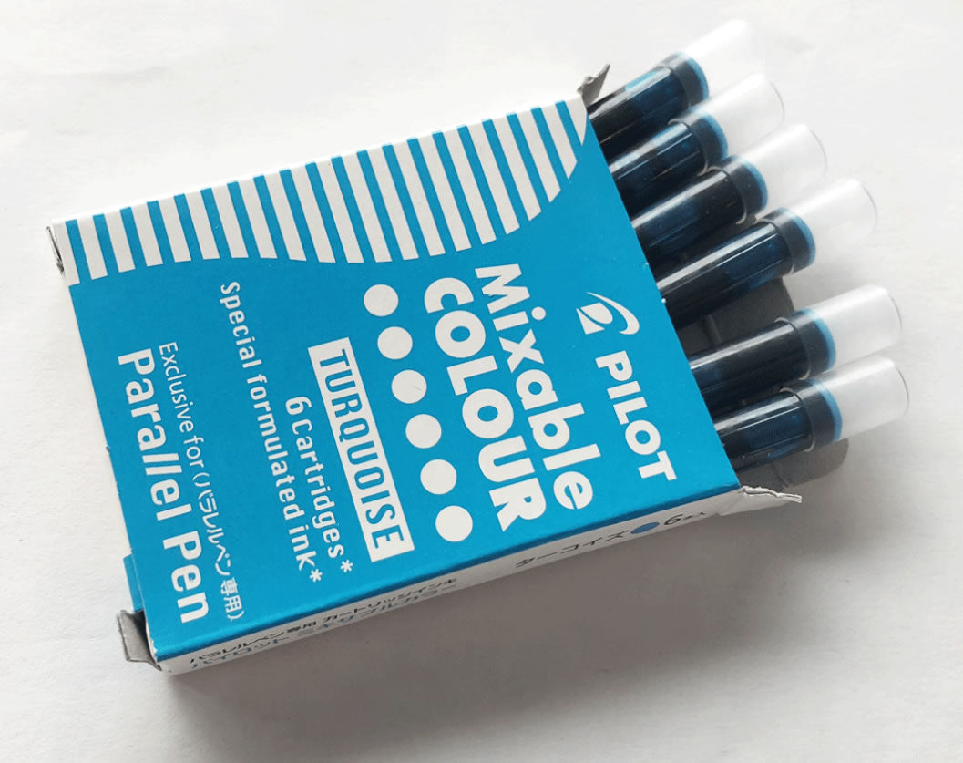 Pilot Mixable COLOUR Ink Cartridge for Parallel Pens (6 refills per pack)