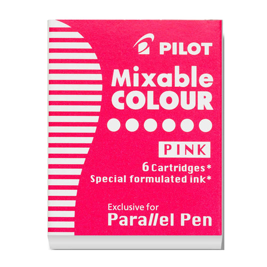 Pilot Mixable COLOUR Ink Cartridge for Parallel Pens (6 refills per pack)