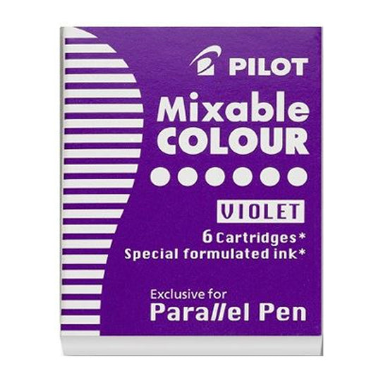 Pilot Mixable COLOUR Ink Cartridge for Parallel Pens (6 refills per pack)