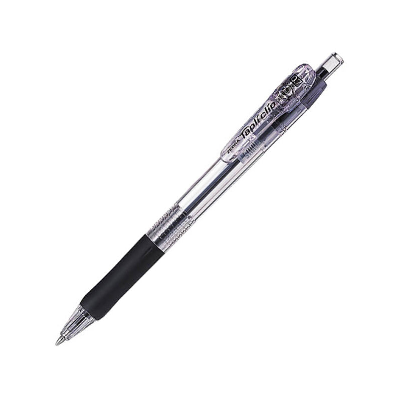 Zebra Tapli Clip 0.7mm Oil-Based Black Ink Ballpoint Pen