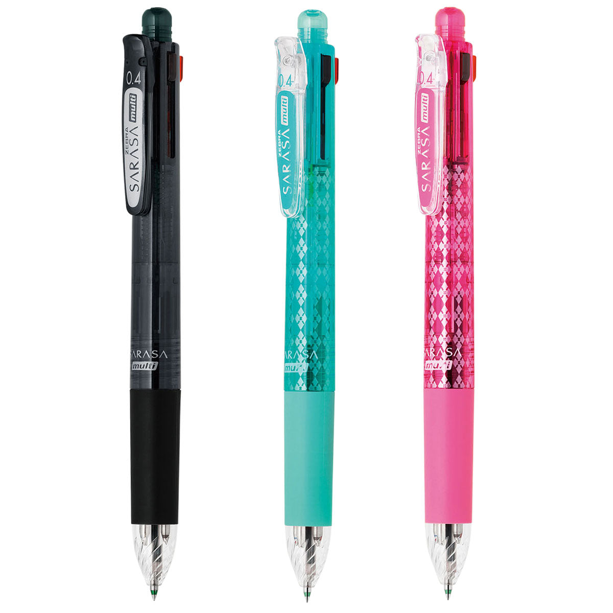 Zebra SARASA multi 4+1 0.4mm Multifunctional Pens (Pack of 3)