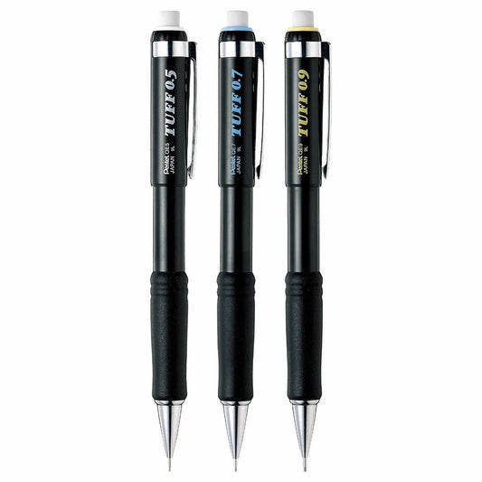 Pentel TUFF 0.5mm, 0.7mm and 0.9mm Mechanical Pencils (Pack of 3)