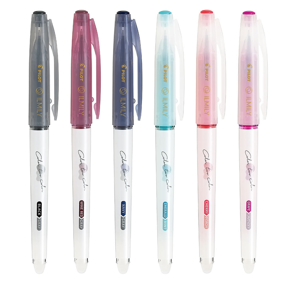 Pilot ILMILY Color two color 0.4mm Gel Ink Ballpoint Pens (Pack of 6)