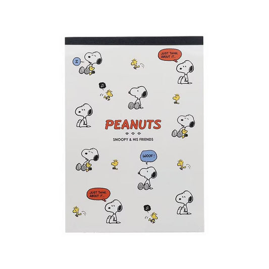 Sun-Star New Life Collection Peanuts Snoopy Non-Sticky Memo Pad (100 Sheets)