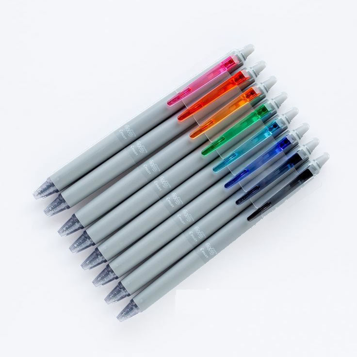 Pilot Frixion Synergy Knock 0.4mm Erasable Gel Ink Ballpoint Pens (8-Colour Set)