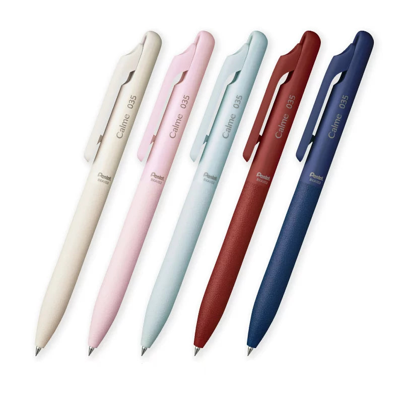 Pentel Calme 0.35mm Silent Ballpoint Pens (Pack of 5)