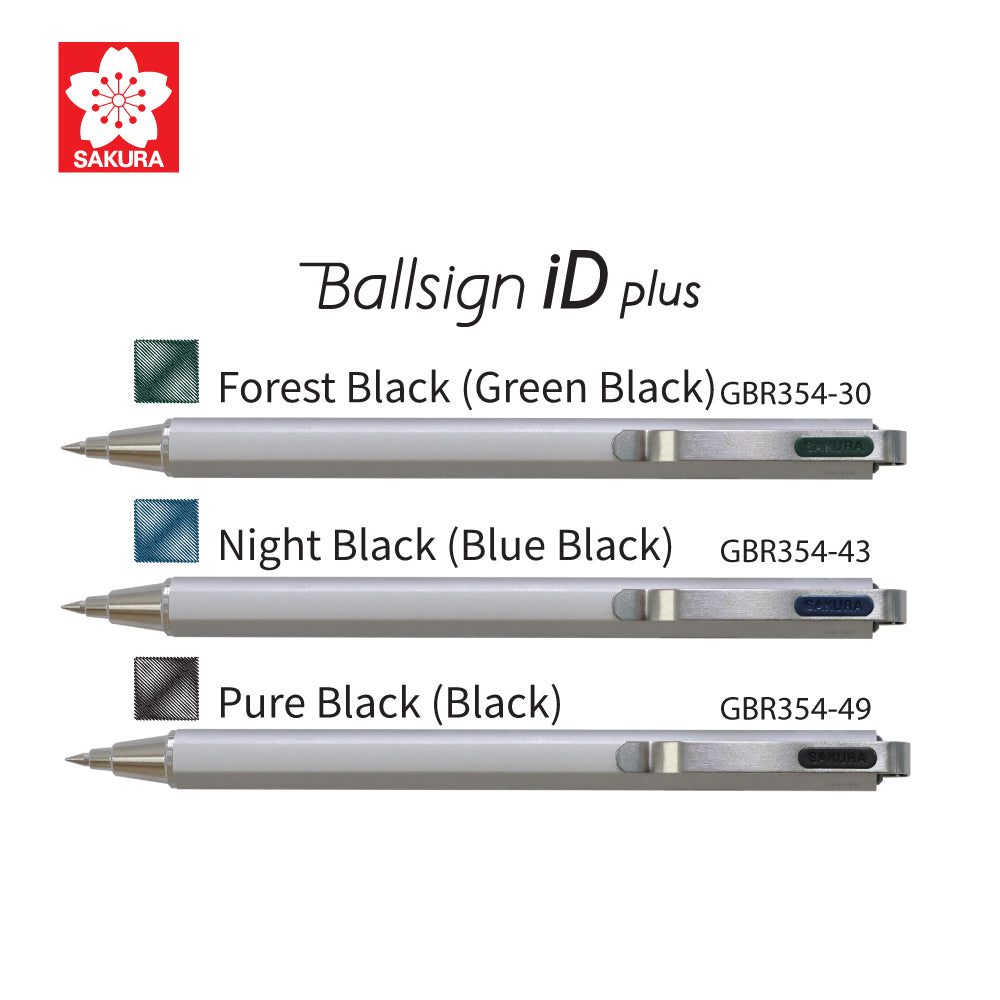 Sakura Ballsign iD plus 0.4mm Ballpoint Pens (Pack of 3)