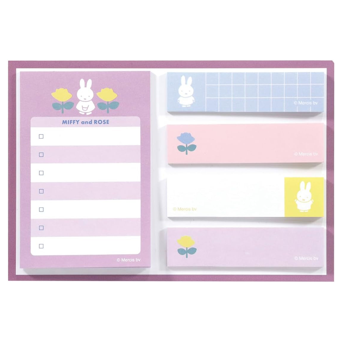 kutsuwa Miffy and Rose Sticky Note (100 Sheets)