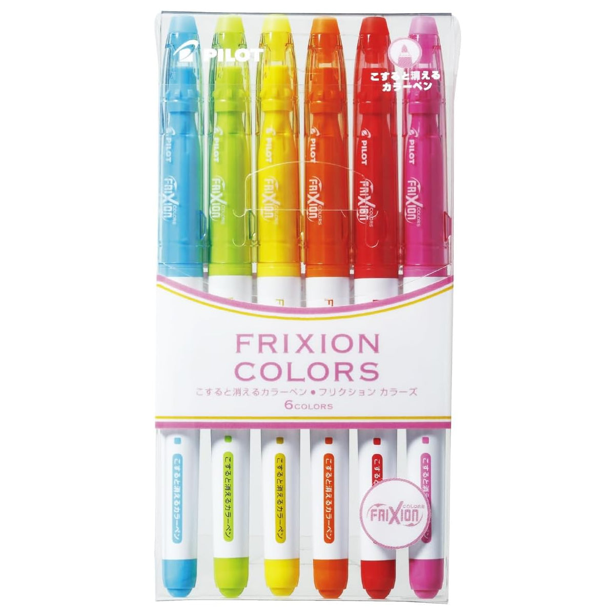 Pilot Frixion Colors Erasable 6-Colour Maker Pen Set