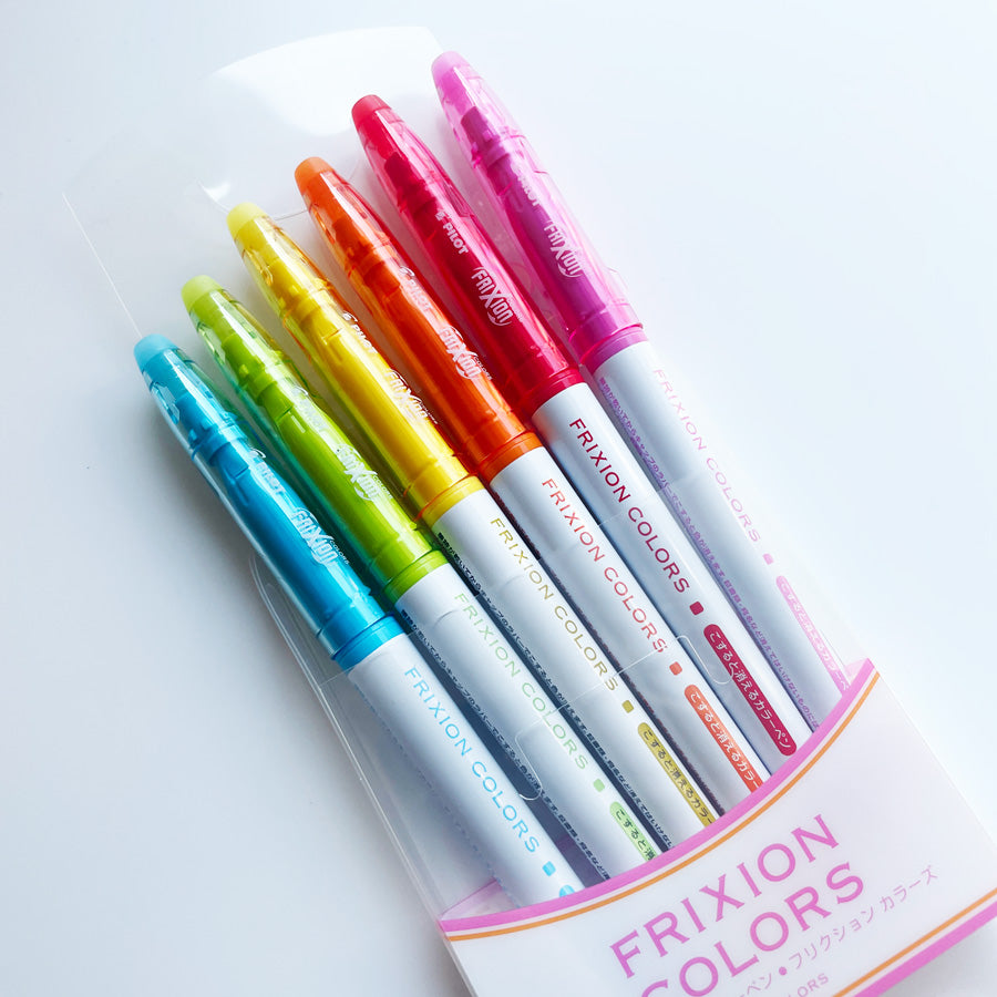 Pilot Frixion Colors Erasable 6-Colour Maker Pen Set