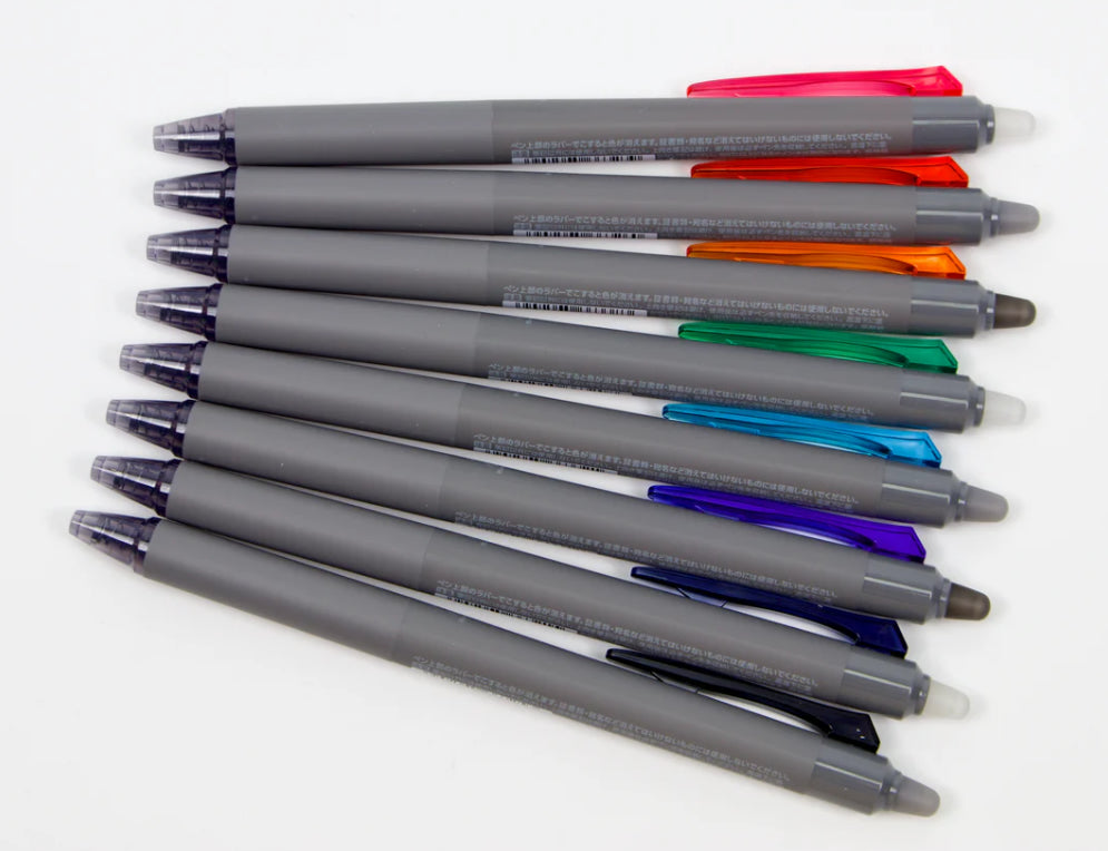 Pilot Frixion Synergy Knock 0.5mm Erasable Gel Ink Ballpoint Pens (Pack of 8)