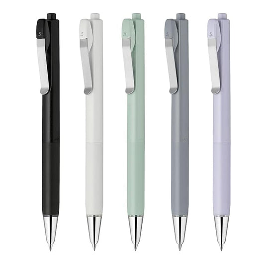 Zebra bLenU 0.5mm Retractable Oil-based Black Ink Ballpoint Pens (Pack of 5)