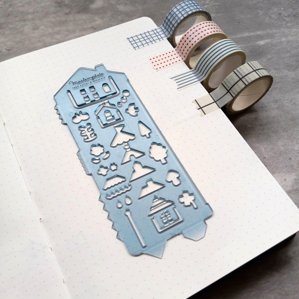 Kutsuwa Mastemplate Tape Cutter & Drawing Template