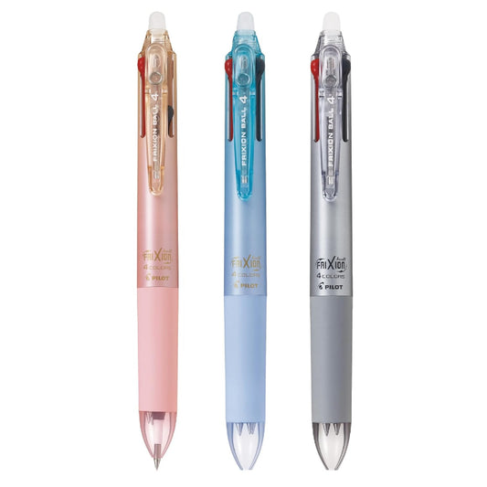 Pilot FRIXION BALL 4 Erasable 0.38mm 4-Colour Ballpoint Pens (Pack of 3)