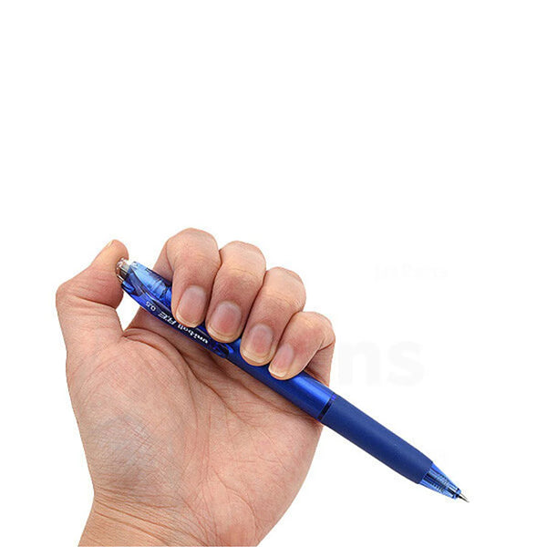 Uniball R:E 0.5mm Erasable Ballpoint Pens, Black, Blue, Red (Pack of 3)