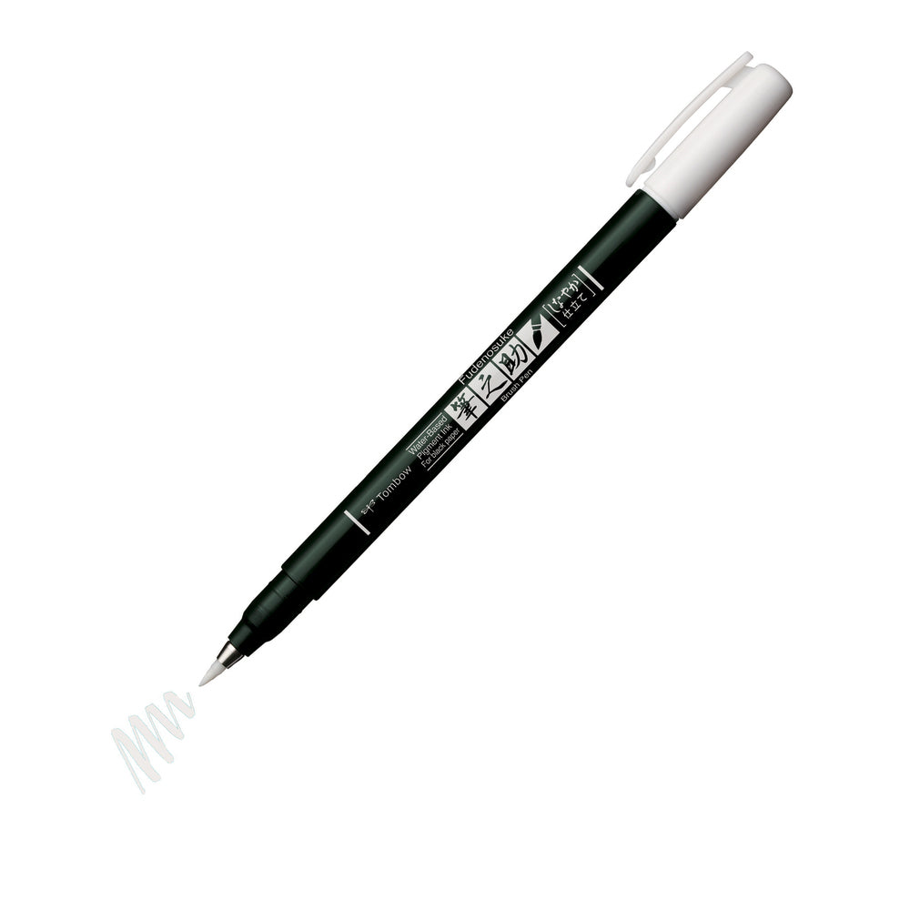 Tombow Fudenosuke Pastel Soft Tip Calligraphy Brush Pen (Work for Black Paper)