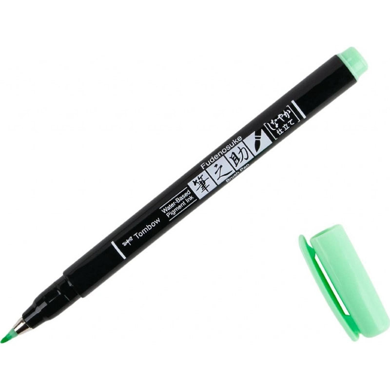 Tombow Fudenosuke Pastel Soft Tip Calligraphy Brush Pen (Work for Black Paper)