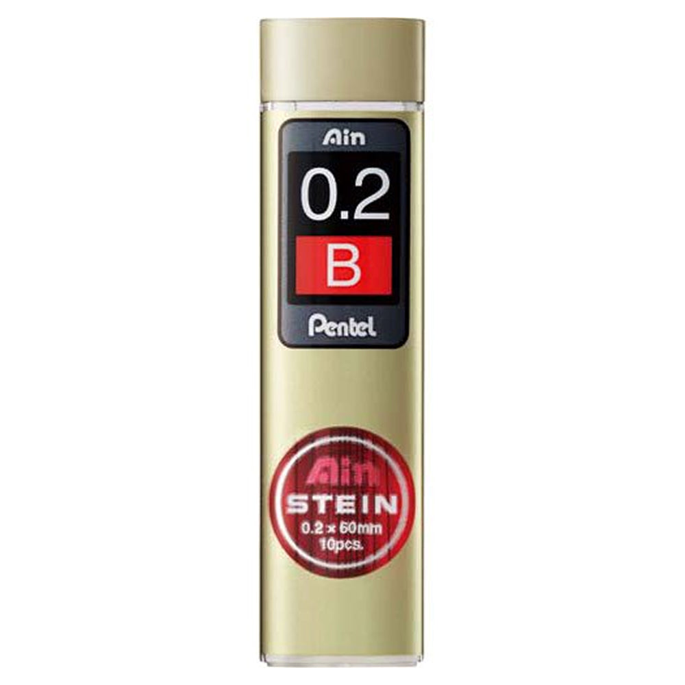 Pentel Ain Stein 0.2mm Refill Leads (10 leads per tube)